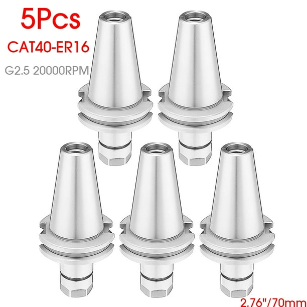 CAT40 ER16 70mm 2.76/" Collet Chuck Tool Holder Balanced G2.5 20000RPM